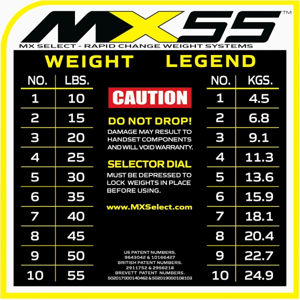 Reguliuojamo svorio hanteliai MX55 2x 4-25 kg (2 vnt.) + stovas Reguliuojamo svorio hanteliai MX55 2x 4-25 kg (2 vnt.) + stovas
