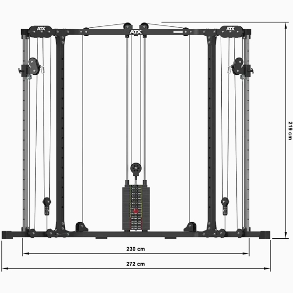 Trosinis jėgos treniruoklis ATX Fitness CCO-SW PRO - 90kg