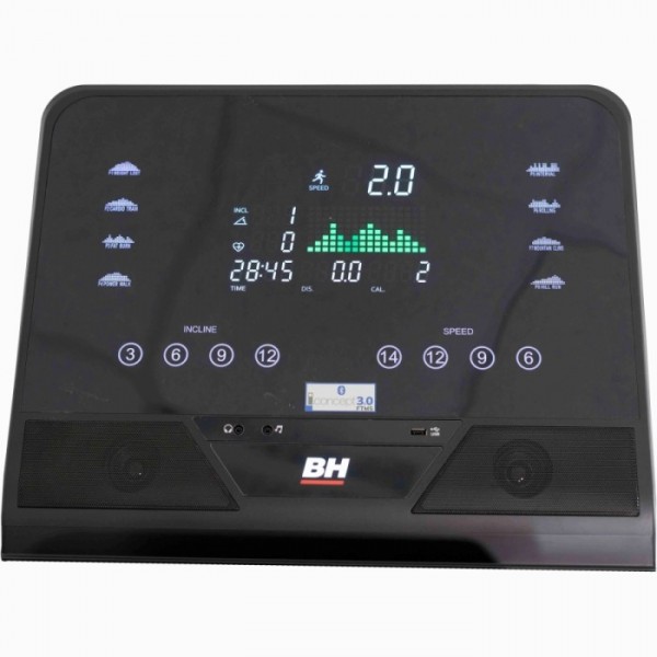 Pusiau profesionalus sulankstomas bėgimo takelis BH Fitness RS900 G6178 LED