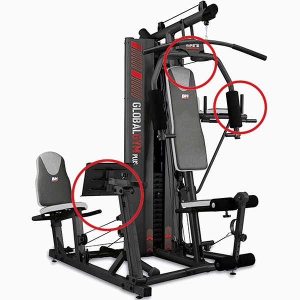 Daugiafunkcinis treniruoklis BH Fitness Global Gym Plus Black - 100kg