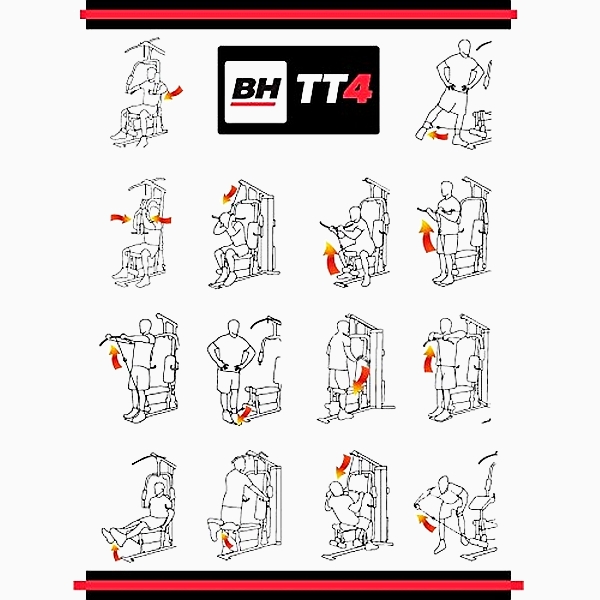 Daugiafunkcinis treniruoklis BH Fitness Gym TT4-B PRO - 170kg