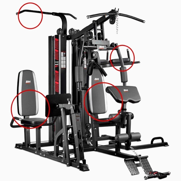 Daugiafunkcinis treniruoklis BH Fitness Gym TT4-B PRO - 170kg