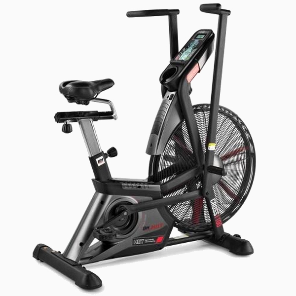 CrossFit" dviratis treniruoklis su oro pasipriešinimu BH Fitness AirCrossBike H889 LCD