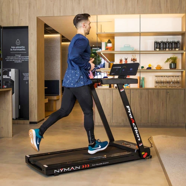 Kompaktiškas sulankstomas bėgimo / ėjimo takelis BH Fitness Nyman G6400 LED Kompaktiškas sulankstomas bėgimo / ėjimo takelis BH Fitness Nyman G6400 LED