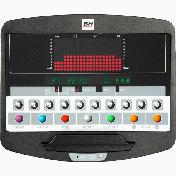 Profesionalus horizontalus dviratis treniruoklis - ergometras BH Fitness Inertia H775R-16 LED PRO