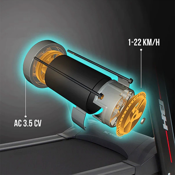 Profesionalus ėjimo / bėgimo takelis reabilitacijai BH Fitness I.Magna G6509IH LED PRO