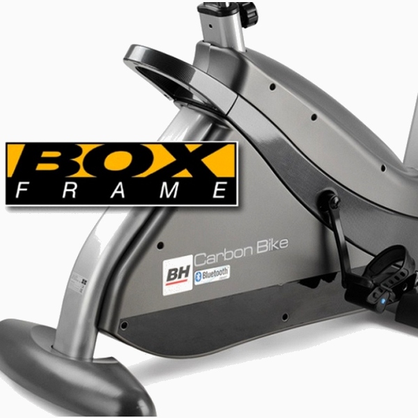 Komfortiškas vertikalus dviratis treniruoklis - ergometras su padidinta ergonomiška sėdynė BH Fitness Carbon Dual H8705L LCD Komfortiškas vertikalus dviratis treniruoklis - ergometras su padidinta ergonomiška sėdynė BH Fitness Carbon Dual H8705L LCD