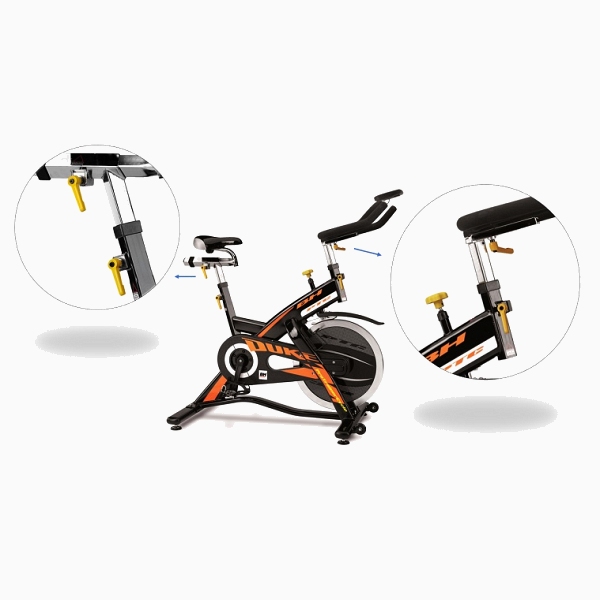 profesionalus spiningo dviratis - spineris su kompiuteriu BH Fitness H920 Duke LCD PRO