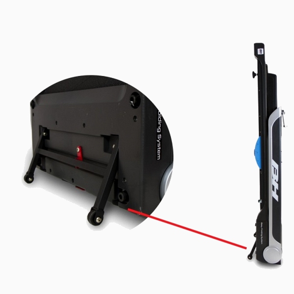 Kompaktiškai sulankstomas bėgimo takelis BH Fitness G6320 SlimRun LCD