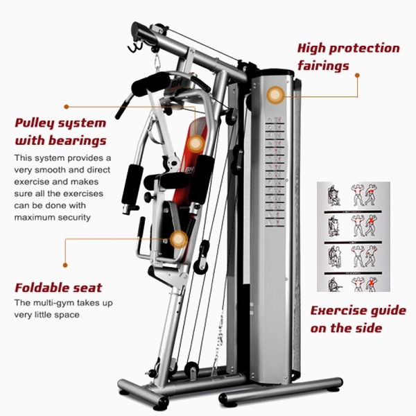 Daugiafunkcinis treniruoklis BH Fitness Nevada Plus - 100kg