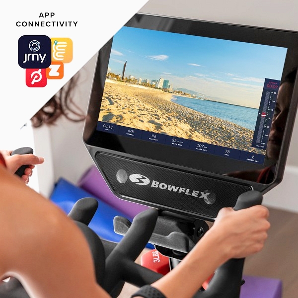 Išmanusis  "premium" dviratis treniruoklis - spineris Bowflex VeloCore TFT 22" HD