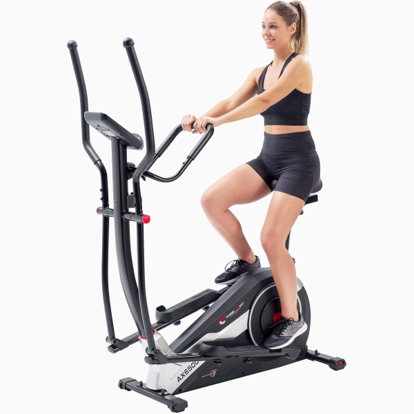 Elipsinis dviratis treniruoklis su mechaniniu valdymu Christopeit AX6500 LCD Elipsinis dviratis treniruoklis su mechaniniu valdymu Christopeit AX6500 LCD