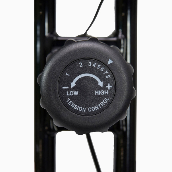 Sulankstomas dviratis treniruoklis su nugaros atlošu ir gumom Christopeit X3 Bike LCD