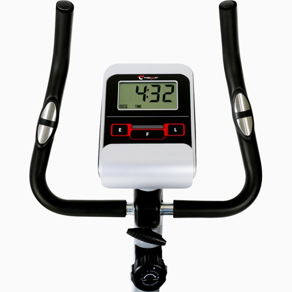 Magnetinis dviratis treniruoklis su rankiniu (mechaniniu) valdymu Christopeit AL1 Silber LCD