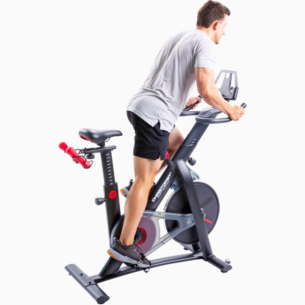 Spiningo dviratis treniruoklis su rankiniu (mechaniniu) valdymu Christopeit Racer BIke 4.0