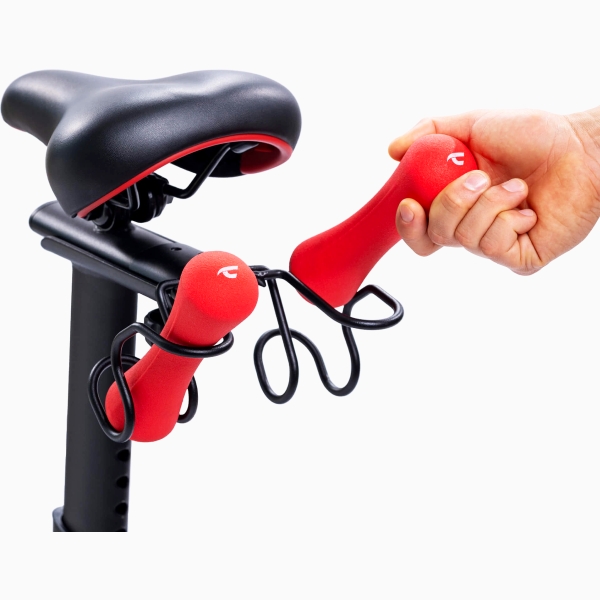 Spiningo dviratis treniruoklis su rankiniu (mechaniniu) valdymu Christopeit Racer BIke 4.0