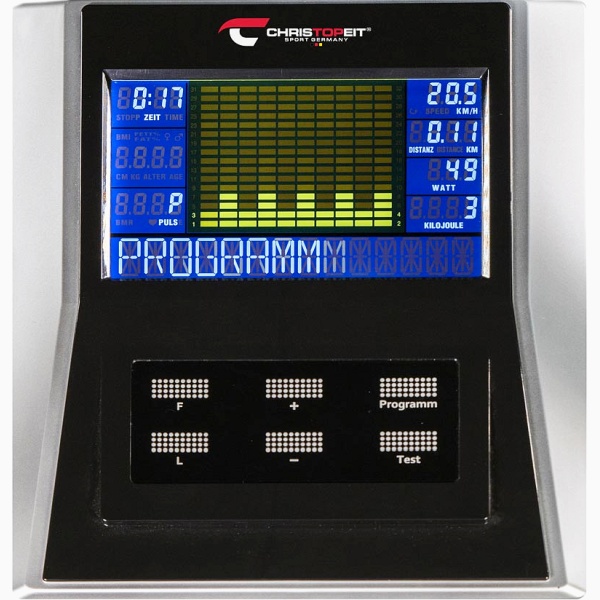 Dviratis treniruoklis ergometras su indukcine stabdžių sistema Christopeit EMS 3 LCD