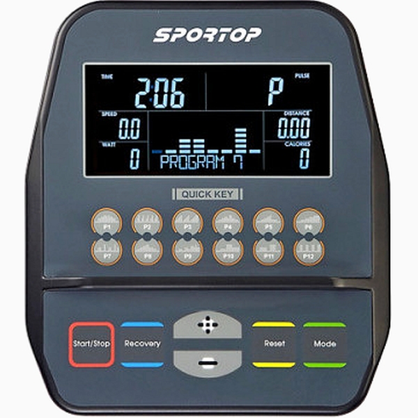 Elipsinis treniruoklis su reguliuojamu (rank.) žingsnio ilgiu Sportop E60 LCD Elipsinis treniruoklis su reguliuojamu (rank.) žingsnio ilgiu Sportop E60 LCD