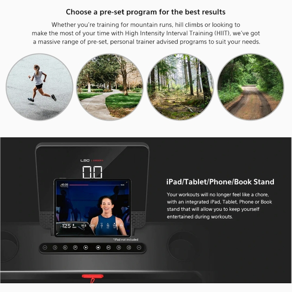 Sulankstomas bėgimo / ėjimo takelis DS Fitness K11420 LCD Sulankstomas bėgimo / ėjimo takelis DS Fitness K11420 LCD