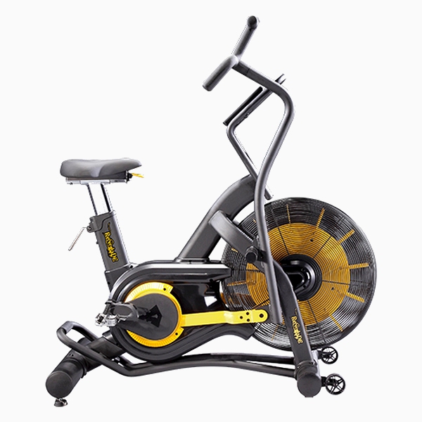 CrossFit" dviratis treniruoklis su oro pasipriešinimu Evocardio Air Bike AB100 LCD