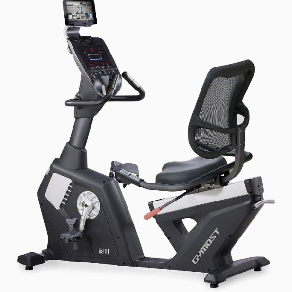 Profesionalus horizontalus dviratis treniruoklis Gymost Turbo R11 LED PRO