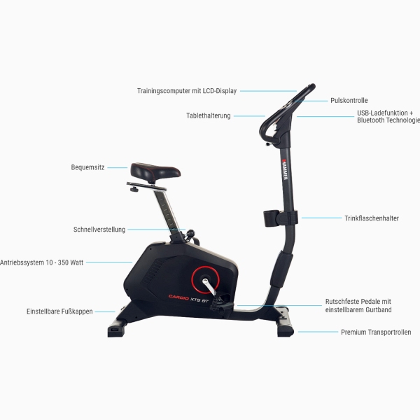 Dviratis treniruoklis Hammer Cardio XT9 BT LCD Dviratis treniruoklis Hammer Cardio XT9 BT LCD
