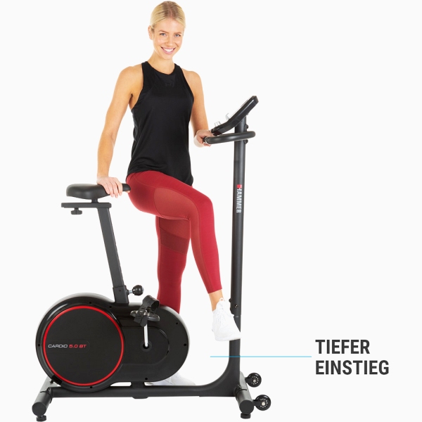 Dviratis treniruoklis ergometras Hammer Cardio 5.0 LCD