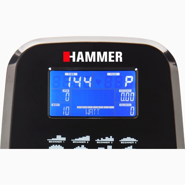 Elipsinis treniruoklis su magnetiniu pasipriešinimu Hammer Crossfly BT LCD