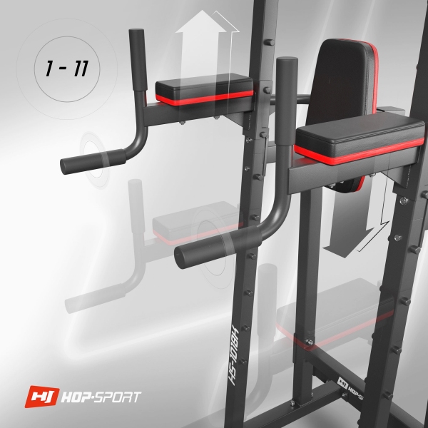 Pastatomas skersinis su lygiagretėmis Hop-Sport HS-1018K Pastatomas skersinis su lygiagretėmis Hop-Sport HS-1018K