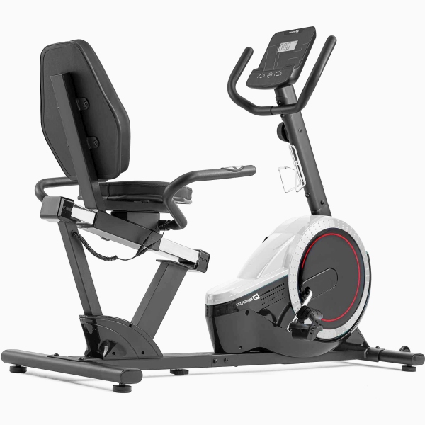 Horizontalus dviratis treniruoklis su rankiniu (mechaniniu) valdymu Hop-Sport Pulse HS-060LS LCD