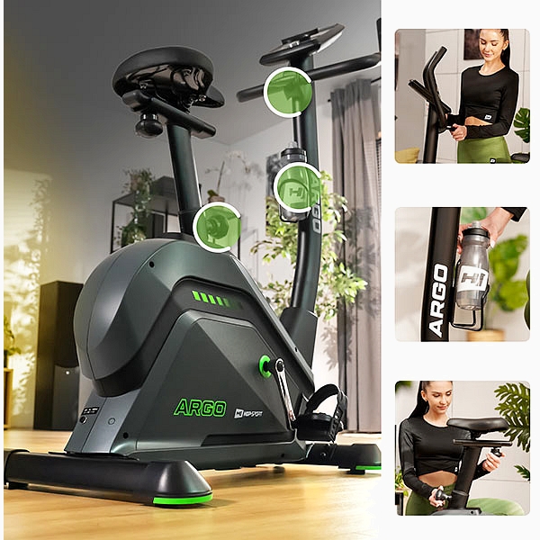 Vertikalus dviratis treniruoklis - ergometras Hop-Sport Argo HS-120H LCD Vertikalus dviratis treniruoklis - ergometras Hop-Sport Argo HS-120H LCD