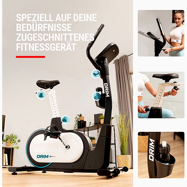 Vertikalus dviratis treniruoklis - ergometras Hop-Sport Drim HS-250H LCD