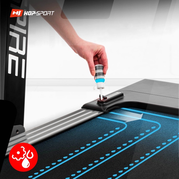 Kompaktiškas sulankstomas bėgimo / ėjimo takelis Hop-Sport Aspire HS-2500LB LED