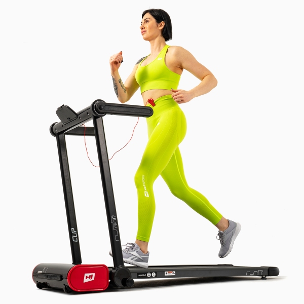 Kompaktiškai sulankstomas bėgimo takelis Hop-Sport Clip HS-900LB LED