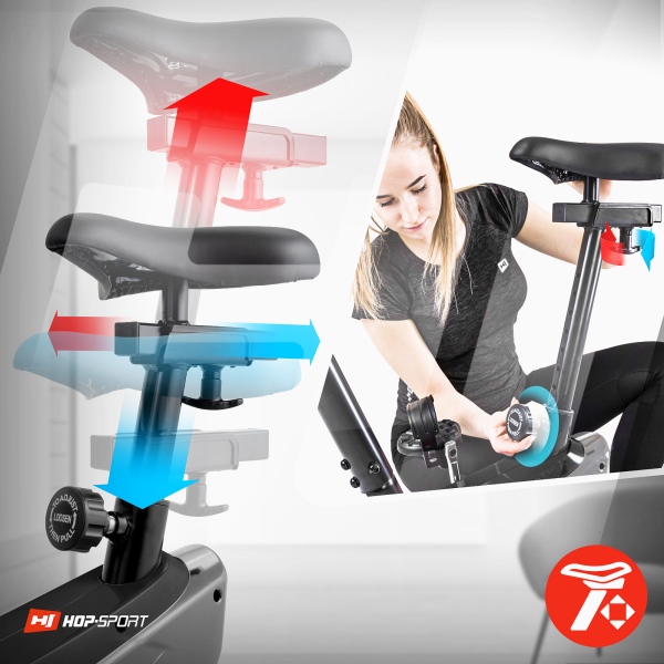Dviratis treniruoklis su rankiniu (mechaniniu) valdymu Hop-Sport Onix HS-2070G LCD Dviratis treniruoklis su rankiniu (mechaniniu) valdymu Hop-Sport Onix HS-2070G LCD