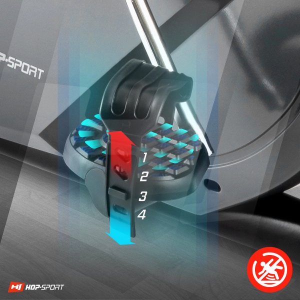 Dviratis treniruoklis su rankiniu (mechaniniu) valdymu Hop-Sport Onix HS-2070G LCD Dviratis treniruoklis su rankiniu (mechaniniu) valdymu Hop-Sport Onix HS-2070G LCD