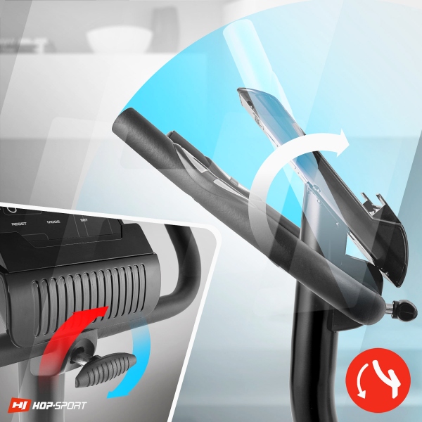 Dviratis treniruoklis su rankiniu (mechaniniu) valdymu Hop-Sport Onix HS-2070G LCD Dviratis treniruoklis su rankiniu (mechaniniu) valdymu Hop-Sport Onix HS-2070G LCD