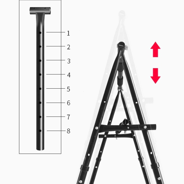 Sulankstomas pastatomas skersinis prisitraukimams Mach 7 Sport Power/Yoga Stand