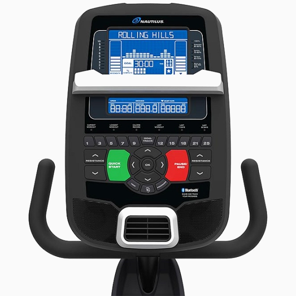 Horizontalus dviratis treniruoklis su indukcine stabdžių sistema Nautilus R628 LCD