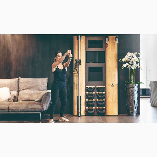 Daugiafunkcinis treniruoklis NOHrD Wall Compact Walnut Wood TFT" (riešutmedis)