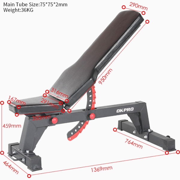 Profesionalus universalus treniruočių suoliukas No Name Bench K5017 PRO