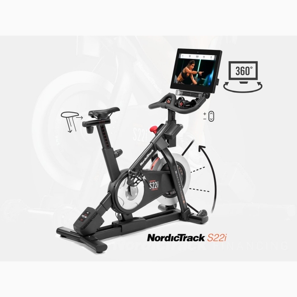 Sportinis dviratis - spineris su kompiuteriu NordicTrack S22i TFT 22" FHD PRO