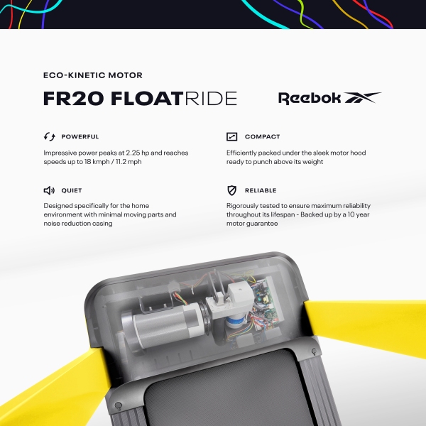 Bėgimo / ėjimo takelis Reebok Floatride TFR20 Black LED