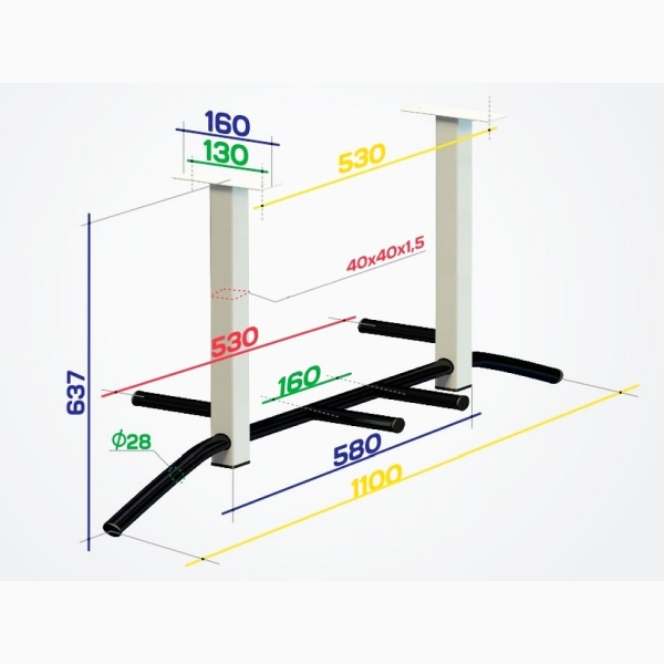 Skersinis prisitraukimams Sanro Sport Atlant-4-B