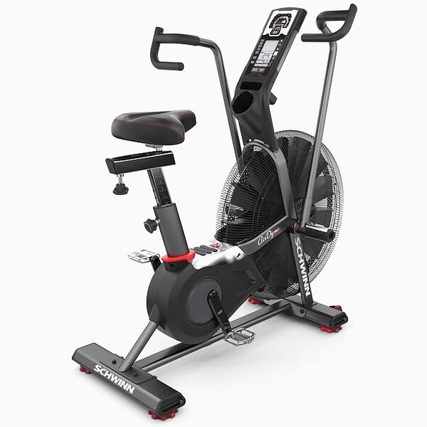 CrossFit" dviratis treniruoklis su oro pasipriešinimu Schwinn Airdyne AD8 HIIT LCD