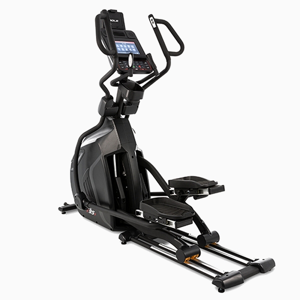 Elipsinis treniruoklis su reguliuojamu (auto.) žingsnio ilgiu Sole Fitness E95s LCD Elipsinis treniruoklis su reguliuojamu (auto.) žingsnio ilgiu Sole Fitness E95s LCD
