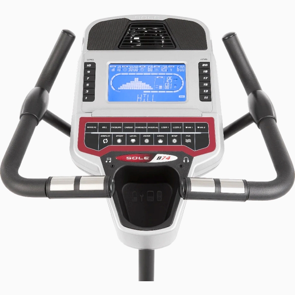 Vertikalus magnetinis dviratis treniruoklis Sole Fitness B74 LCD