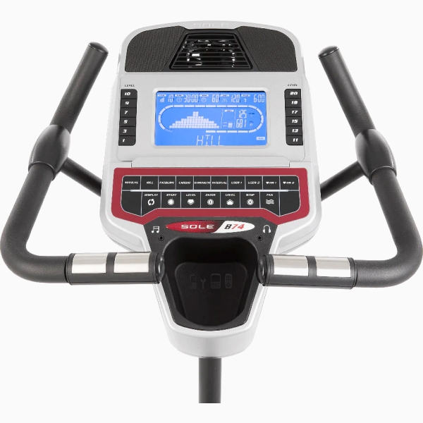Vertikalus magnetinis dviratis treniruoklis Sole Fitness B74 LCD Vertikalus magnetinis dviratis treniruoklis Sole Fitness B74 LCD