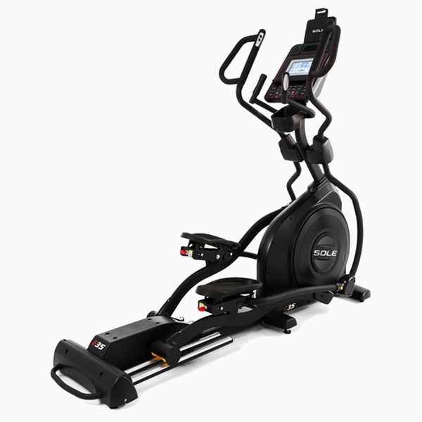 Elipsinis treniruoklis su reguliuojama (auto.) įkalne Sole Fitness E35 LCD