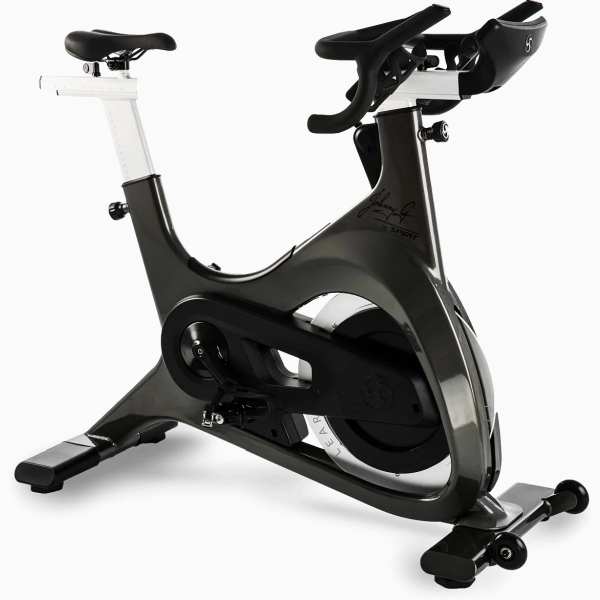 "Premium" klasės komfortiškas spiningo dviratis - spineris Spirit Fitness Johnny G Bike LED